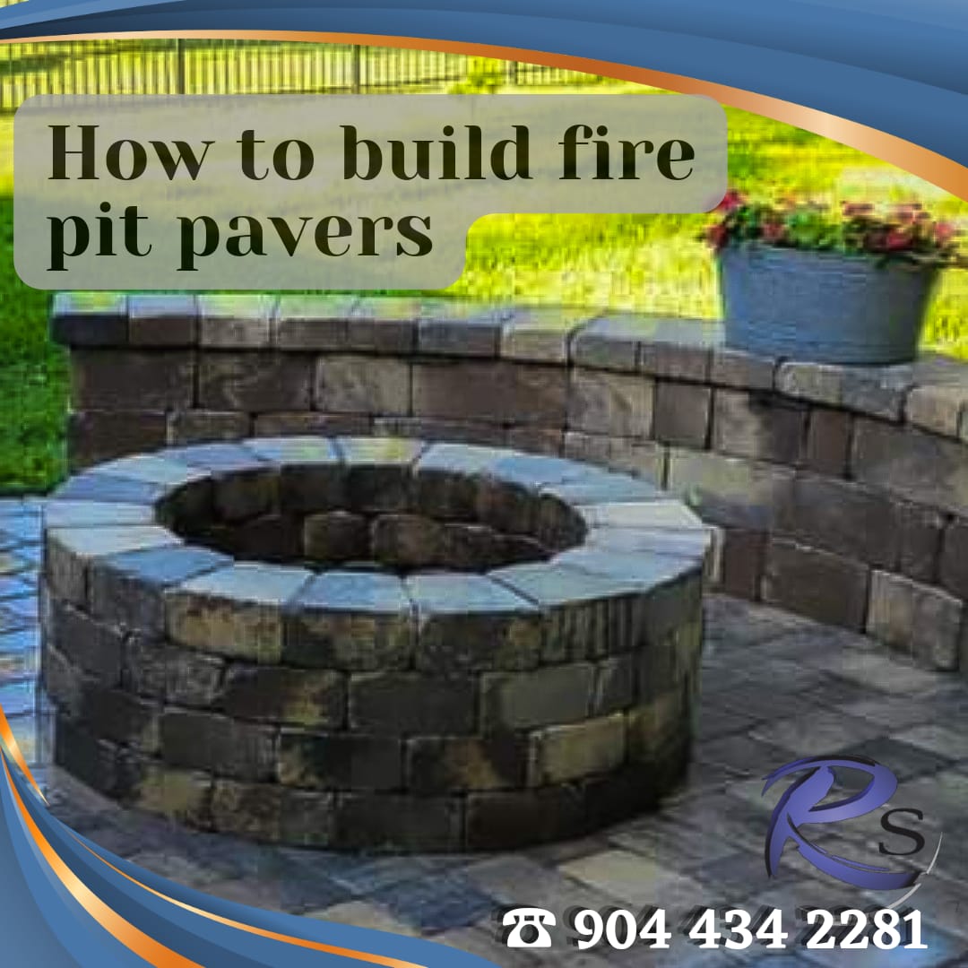 how to build fire pit pavers