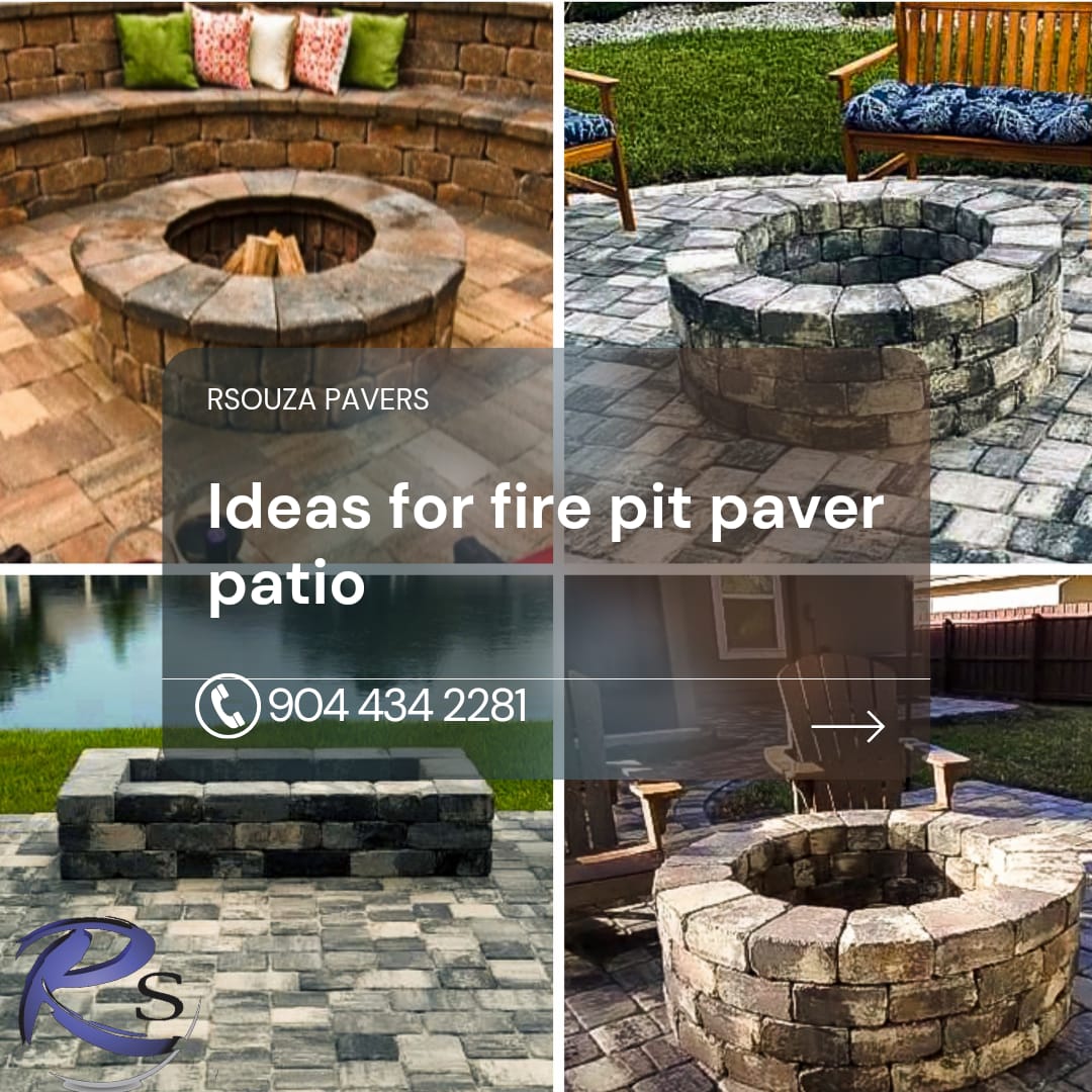 Ideas for fire pit paver patio