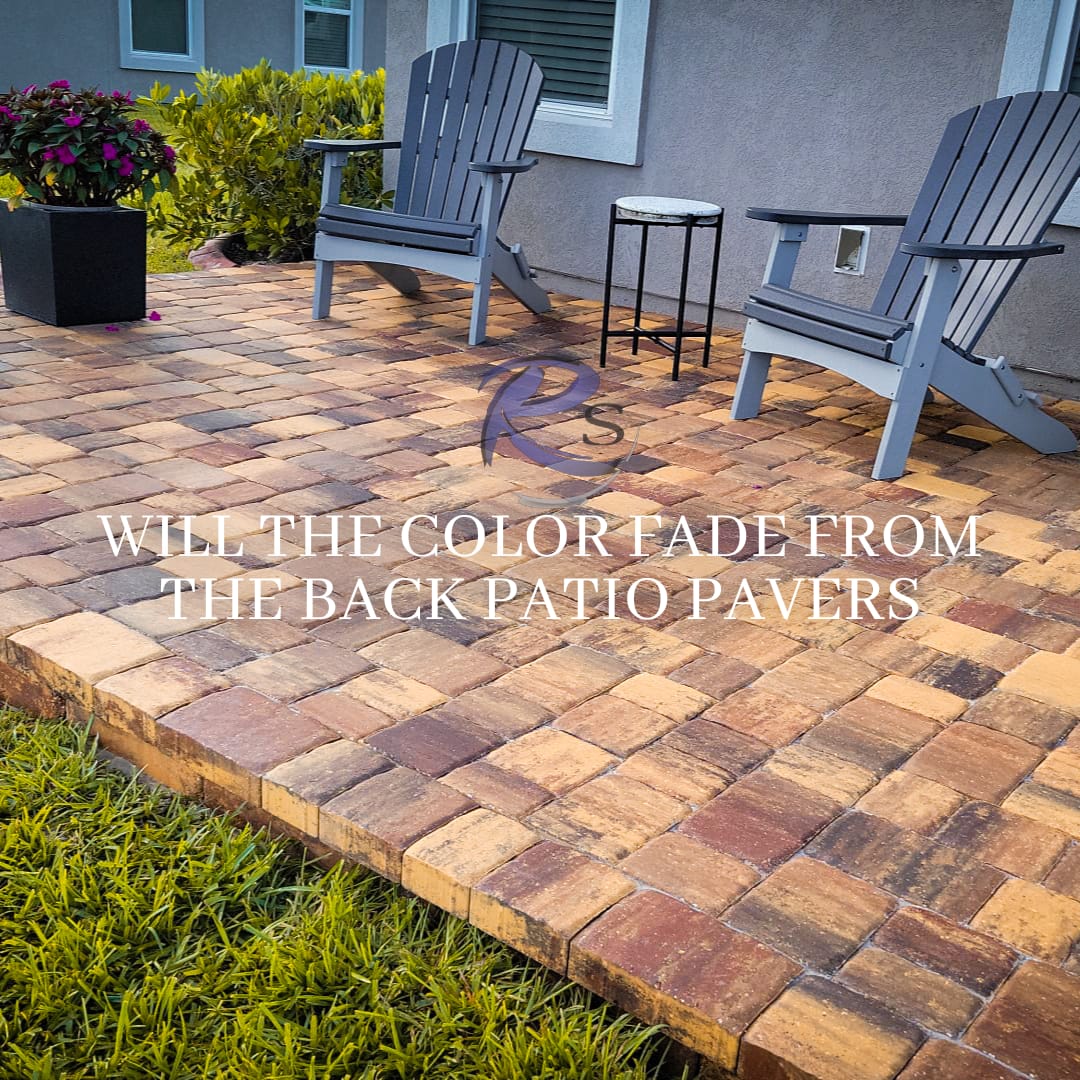 Will the colors fade from the back patio pavers