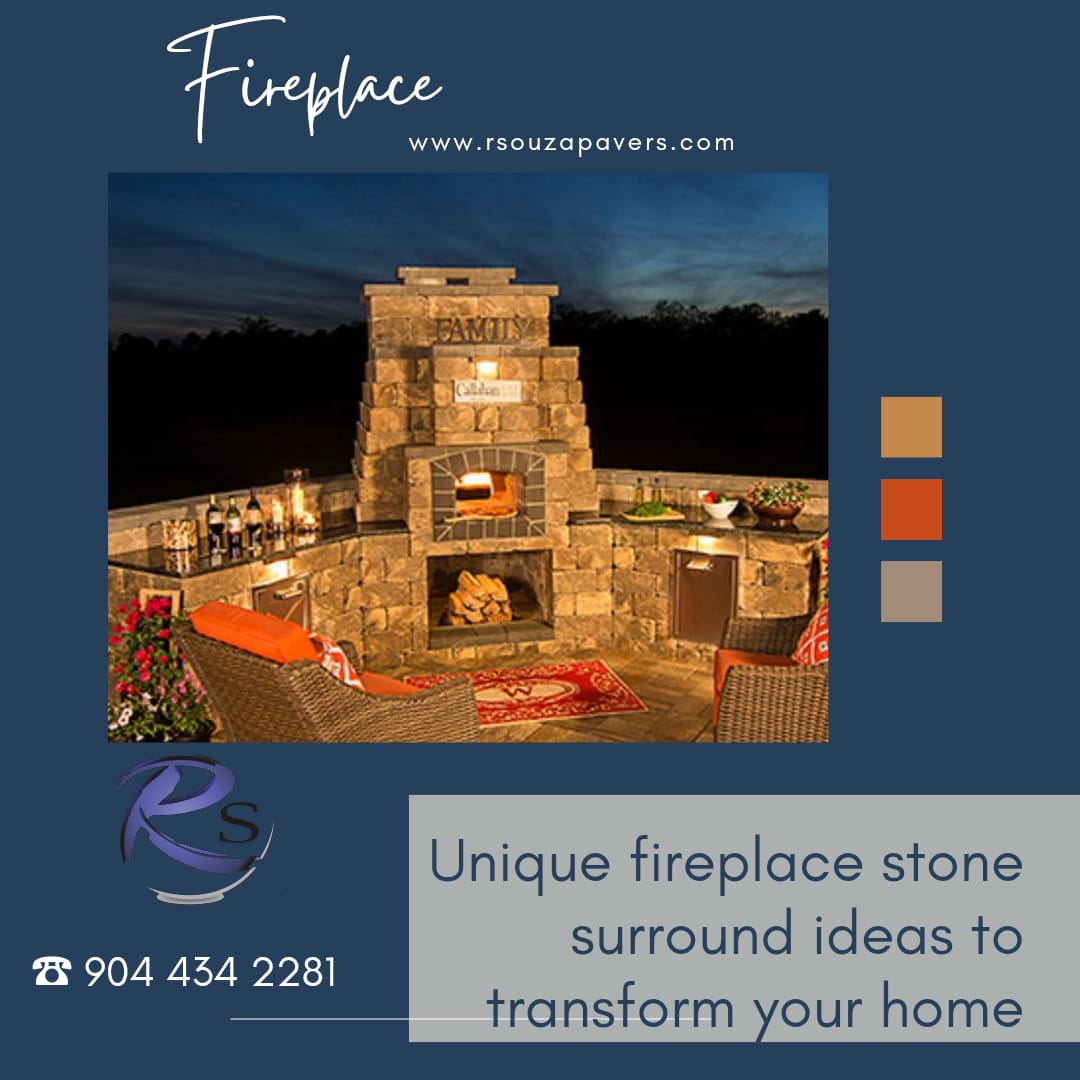 Unique Fireplace Stone Surround Ideas