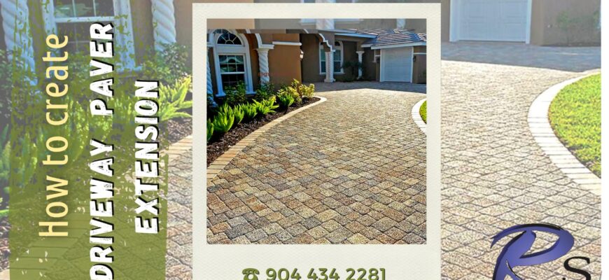 How to create driveway paver extension