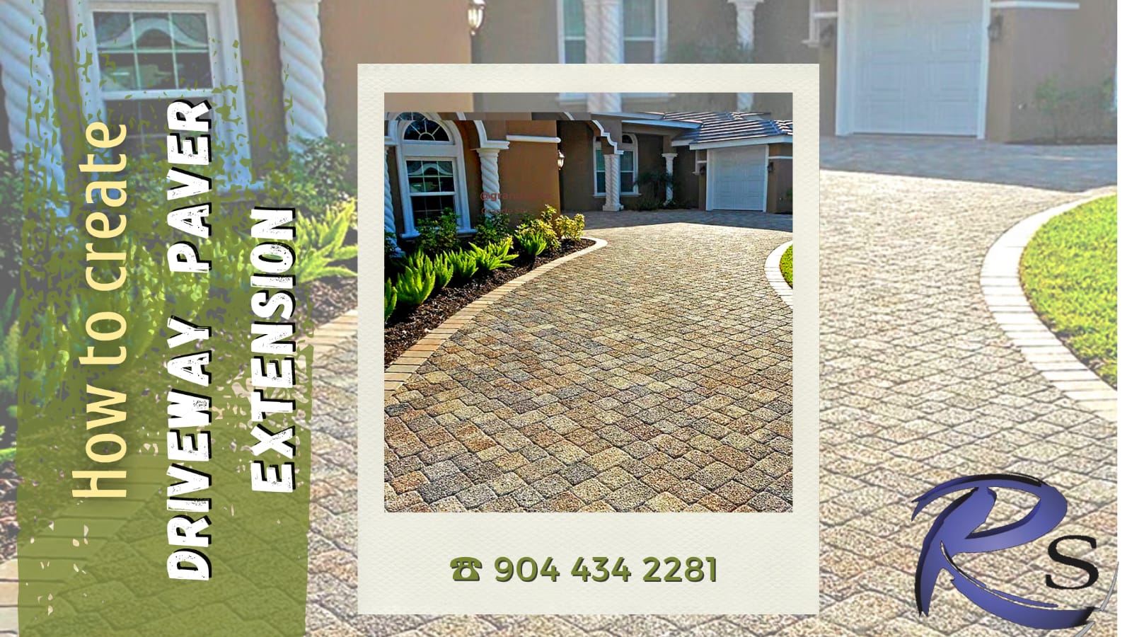 how to create driveway paver extension