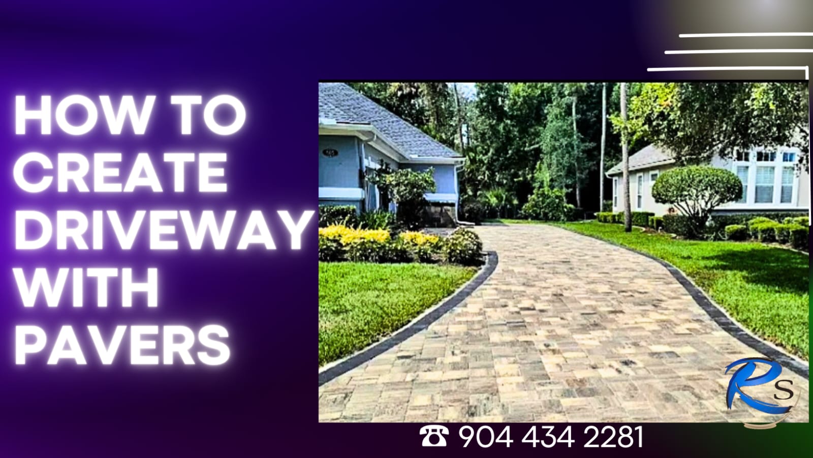 Driveway with pavers how to create