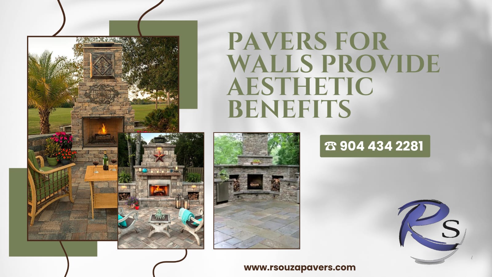 Jacksonville Pavers for walls provide aesthetic benefits