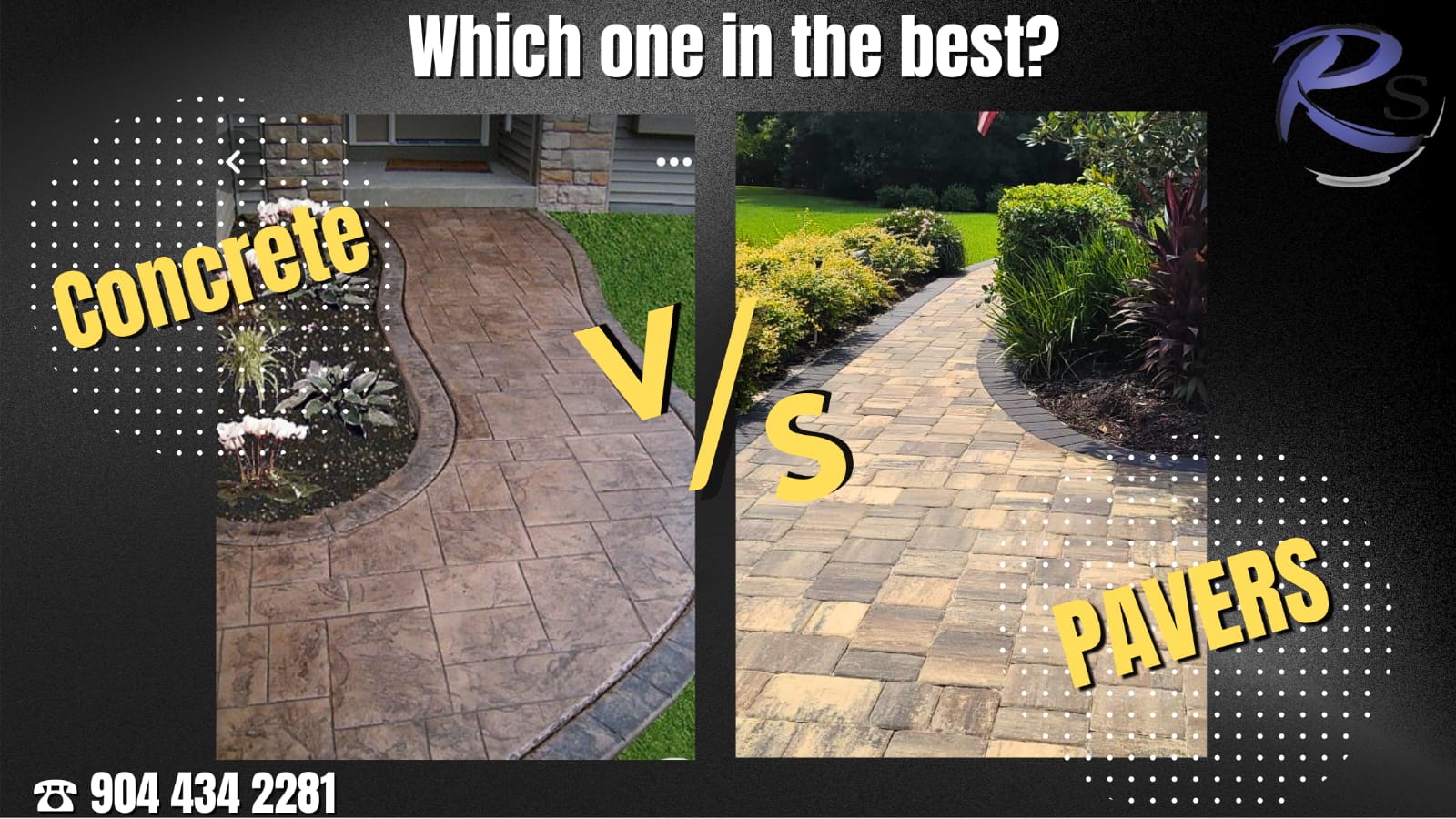 Concrete vs pavers which one is the best ?