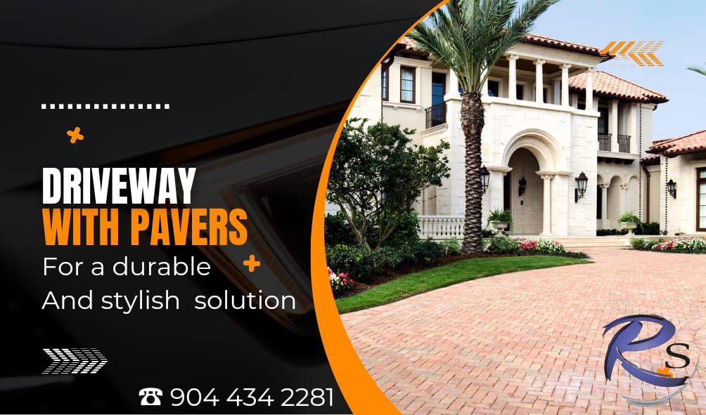 Driveway with pavers for a durable and stylish solution